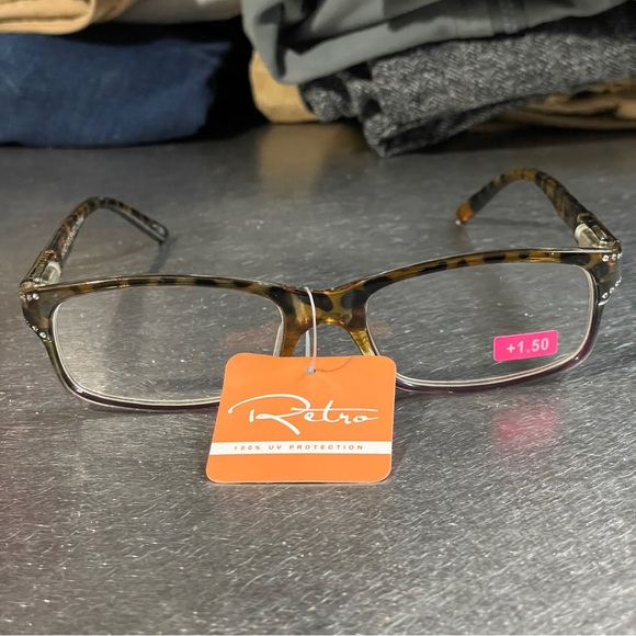 +1.50 Tortoise Readers Embellished with Bling!High Quality Glasses, NWT - Picture 8 of 15